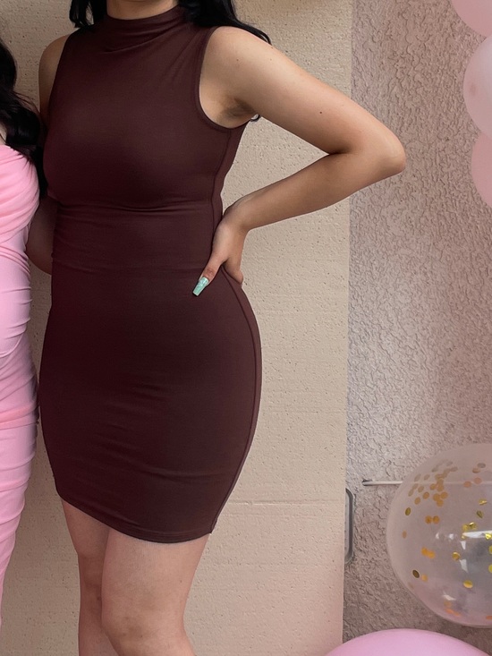 naked wardrobe brown dress Naked Wardrobe